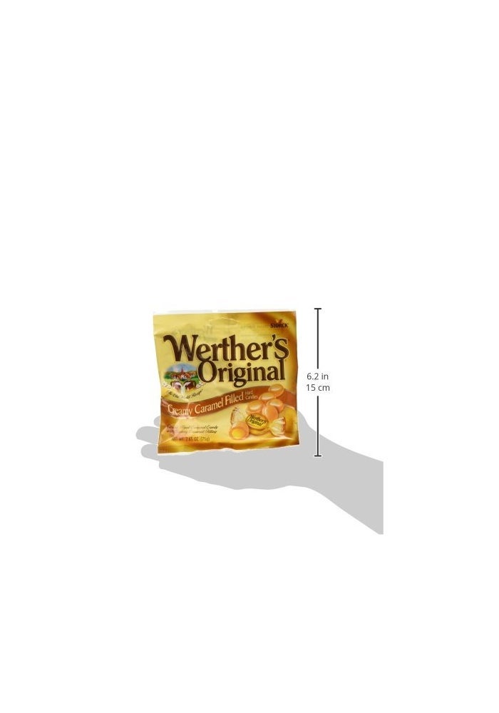 Storck Werther's Original Creamy Caramel Filled Hard Candies (2.65oz) Single Pack - Image 4